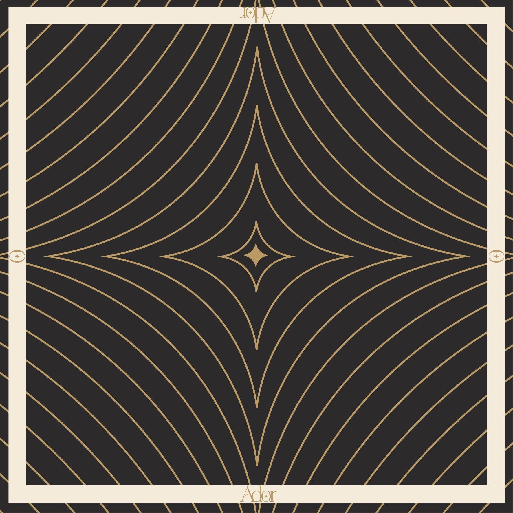 Silk Scarf HoA Geometric Monogram Scarf 60 x 60 cm