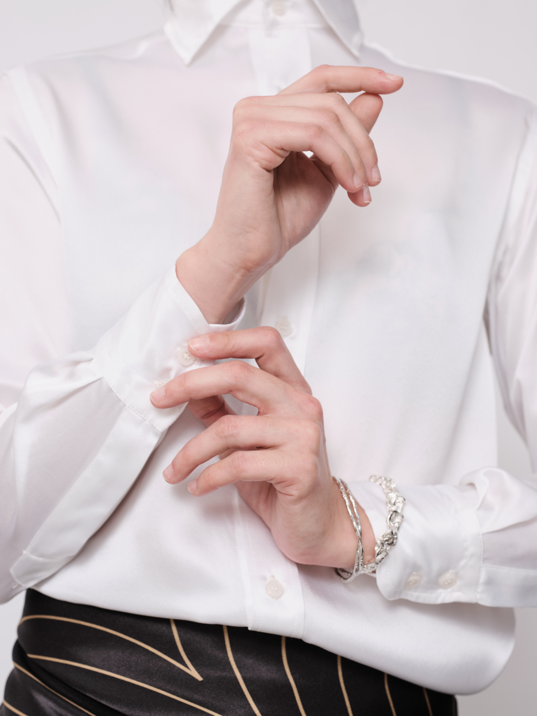 Morning Authority Silk Shirt Long Sleeves