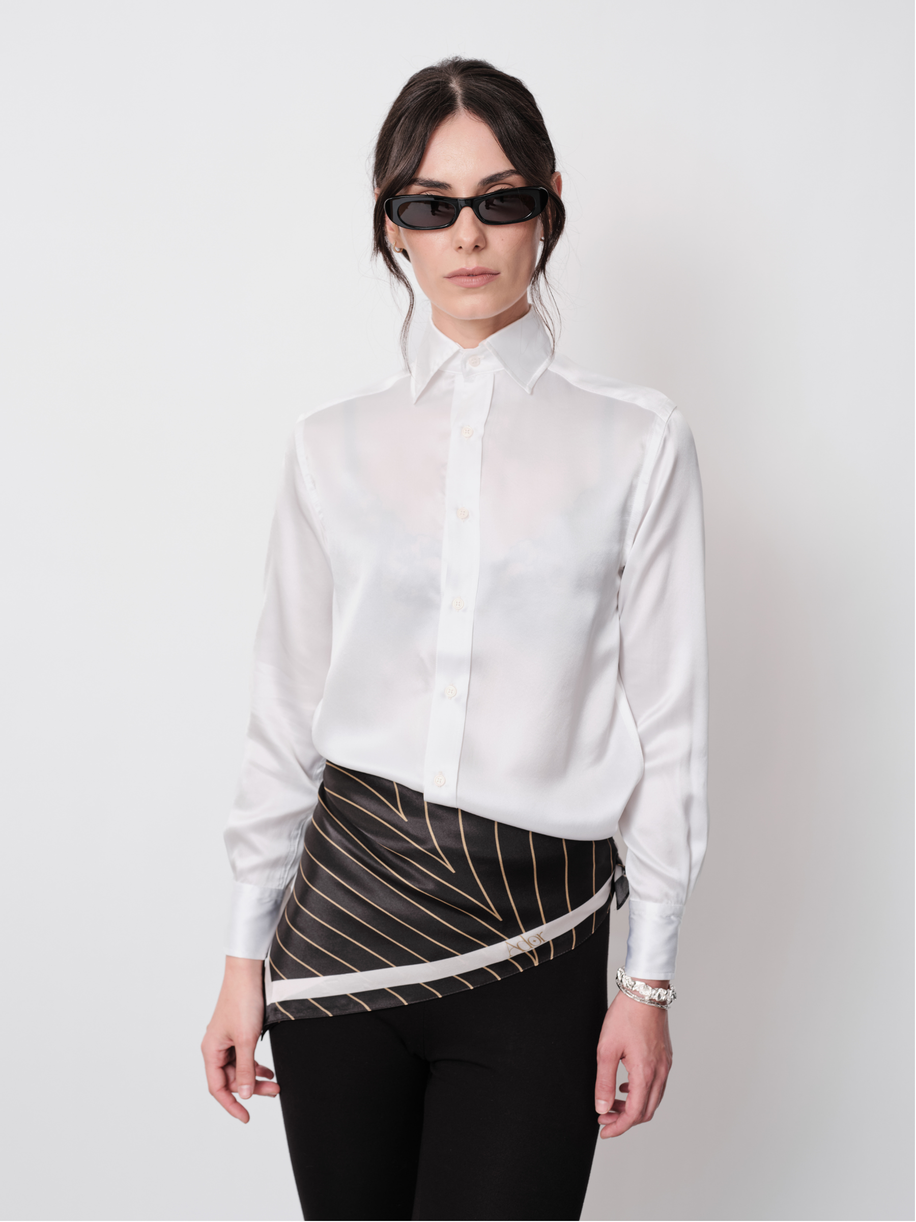 Silk Scarf HoA Geometric Monogram Scarf 60 x 60 cm