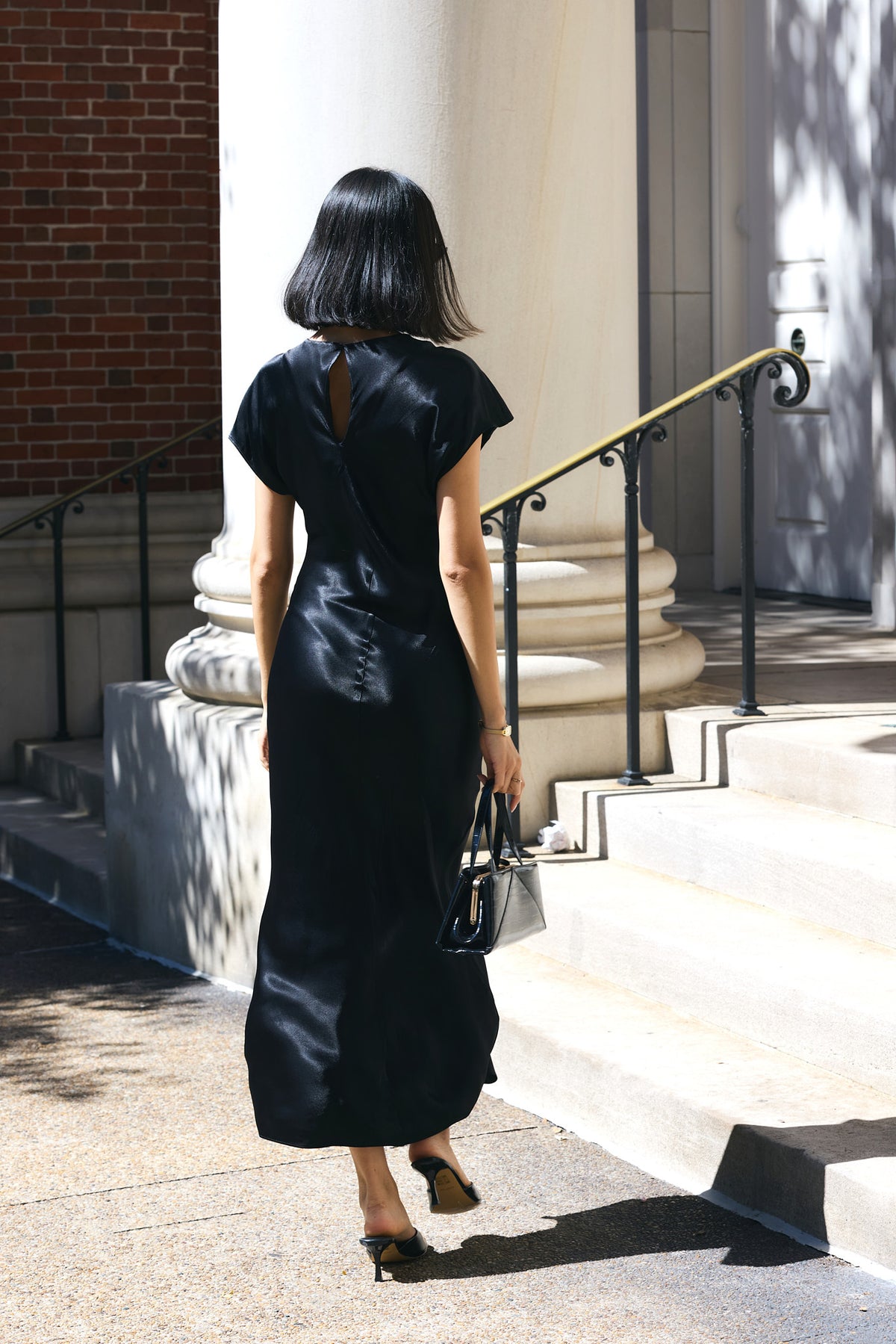 Amelia silk blend - All seasons Maxi Satin Dress