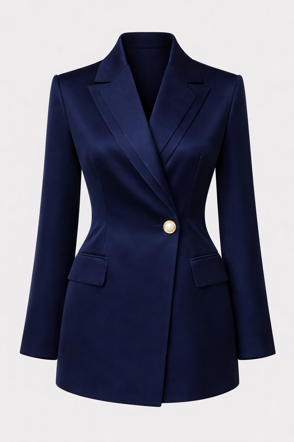Blue Sapphire Silk Blazer