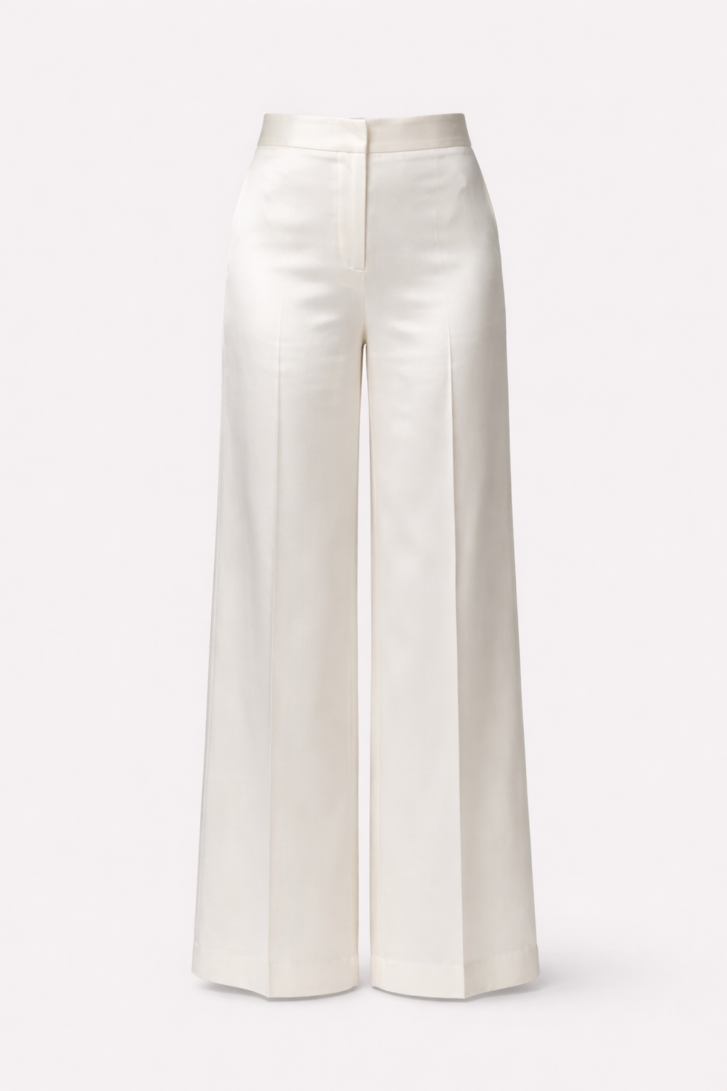 Diamond Palazzo Silk Structured Trousers