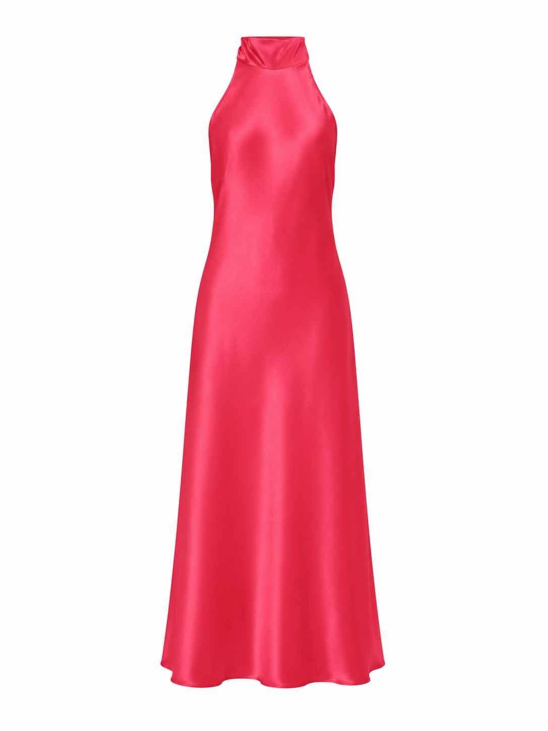 Queen of Hearts Red Poppy Silk Satin Dress