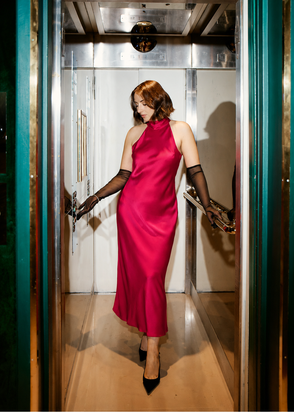 Queen of Hearts Silk Dress