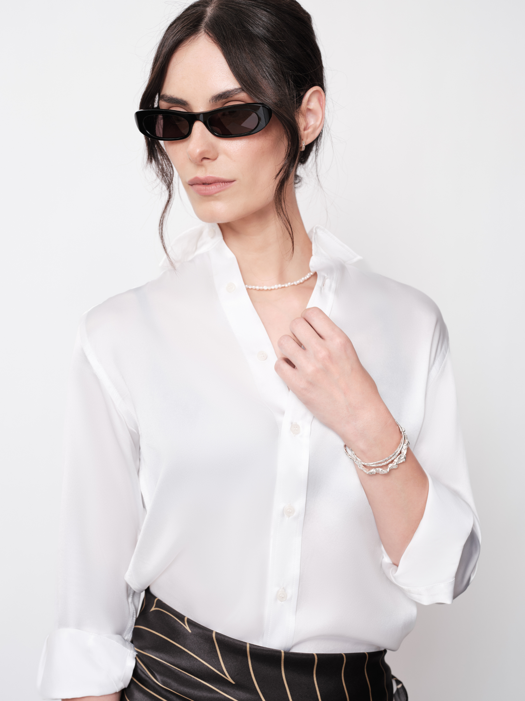 Morning Authority Silk Shirt Long Sleeves
