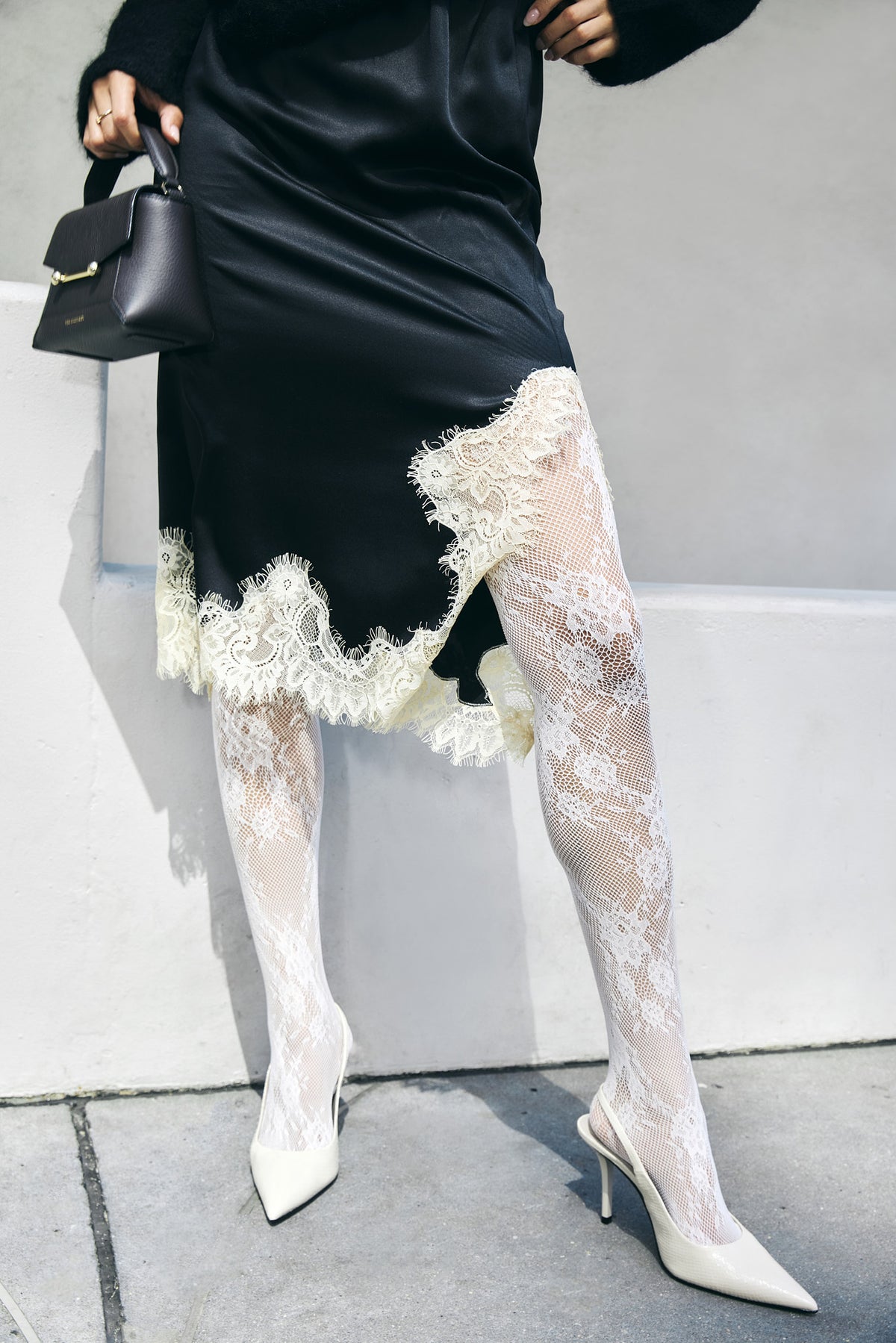 Anna Silk Pencil Skirt